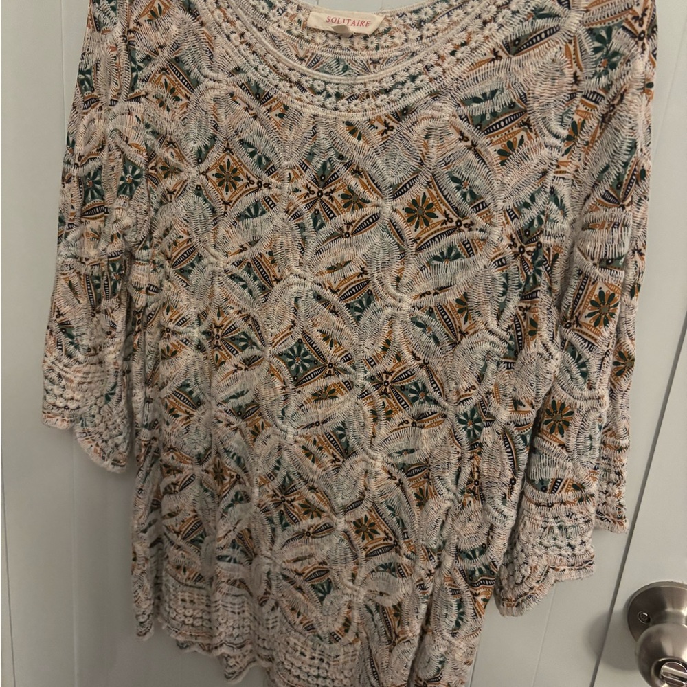 Solitaire Women's Multicolor Patterned Top - image 1